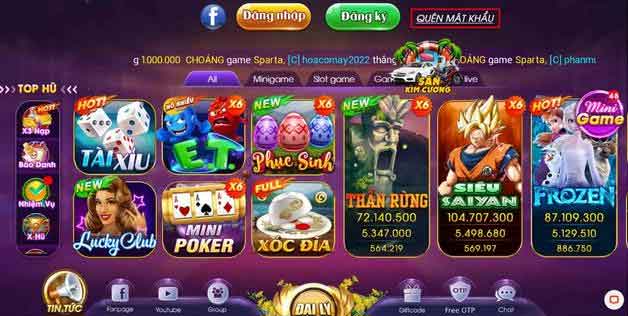 đổi mật khẩu Choangvip
