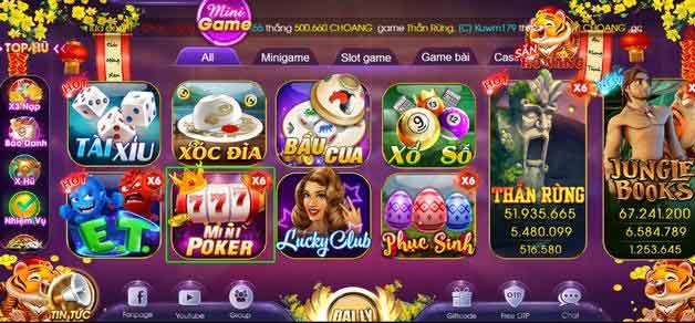 Poker mini tại Choangvip