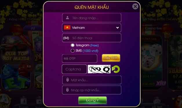 Quên mật khẩu đăng nhập